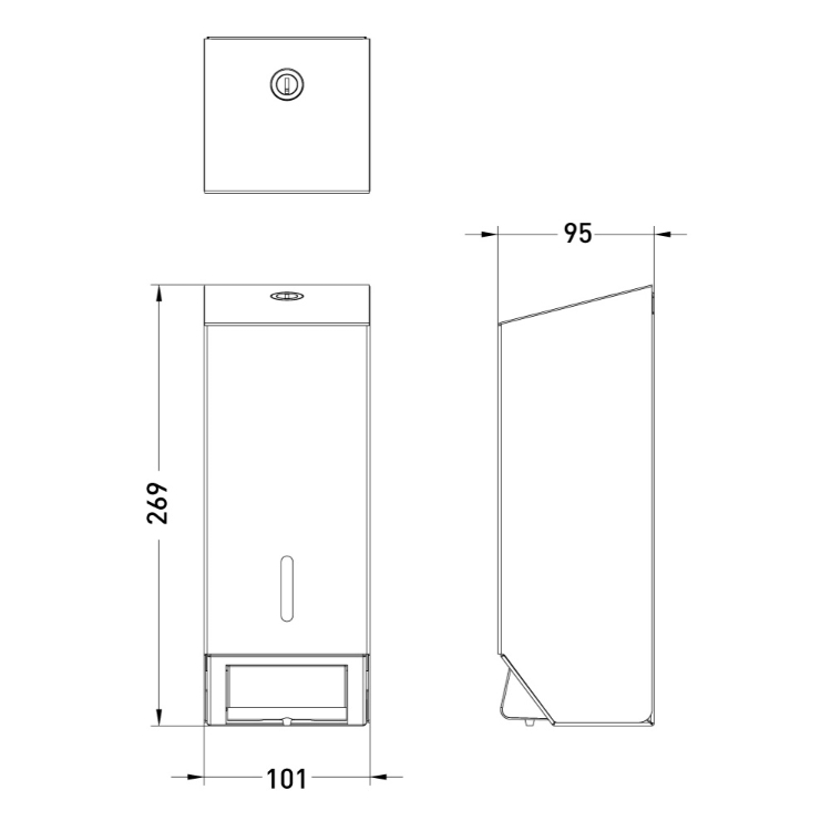 METAL SOAP DISPENSER STAINLESS STEEL Venesta